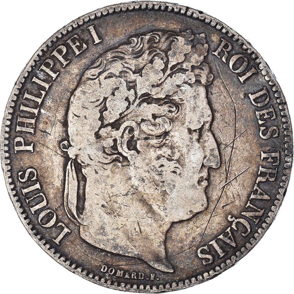 Coin, France, Louis-Philippe, 5 Francs, 1834, Bayonne, VF(20-25), Silver