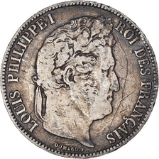Coin, France, Louis-Philippe, 5 Francs, 1834, Bayonne, VF(20-25), Silver