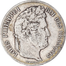 Coin, France, Louis-Philippe, 5 Francs, 1836, Strasbourg, VF(20-25), Silver