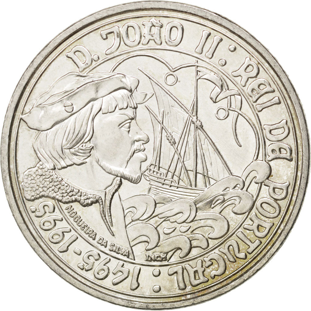 PORTUGAL, 1000 Escudos, 1995, Lisbon, KM #685, AU(55-58), Silver, 40, 28.09