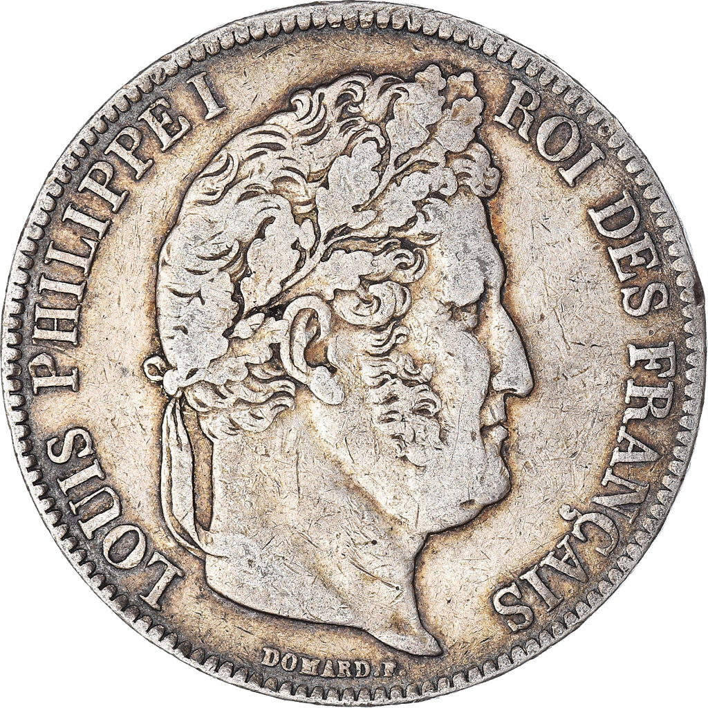 Coin, France, Louis-Philippe, 5 Francs, 1838, Rouen, VF(20-25), Silver, KM:749.2