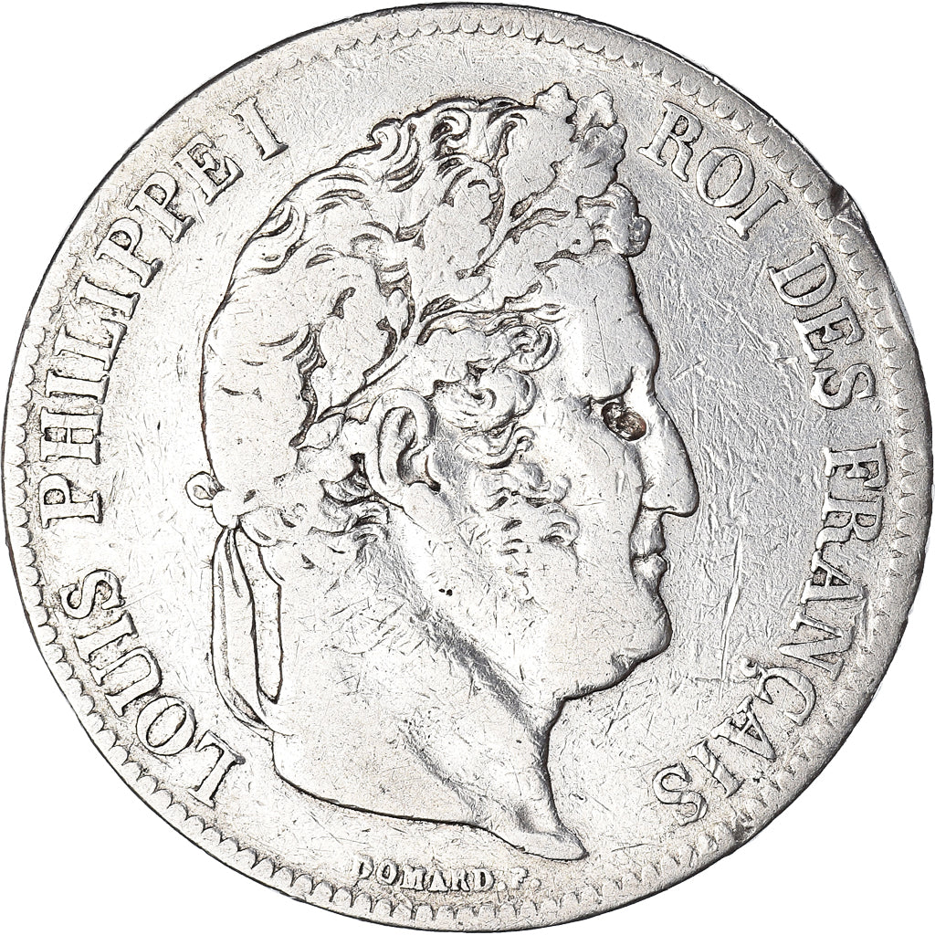Monnaie, France, Louis-Philippe, 5 Francs, 1839, Paris, Cleaned, TB, Argent