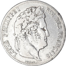Monnaie, France, Louis-Philippe, 5 Francs, 1839, Paris, Cleaned, TB, Argent