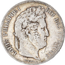 Moneta, Francia, Louis-Philippe, 5 Francs, 1840, Bordeaux, MB, Argento, KM:749.7
