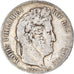 Moneta, Francia, Louis-Philippe, 5 Francs, 1840, Bordeaux, MB, Argento, KM:749.7