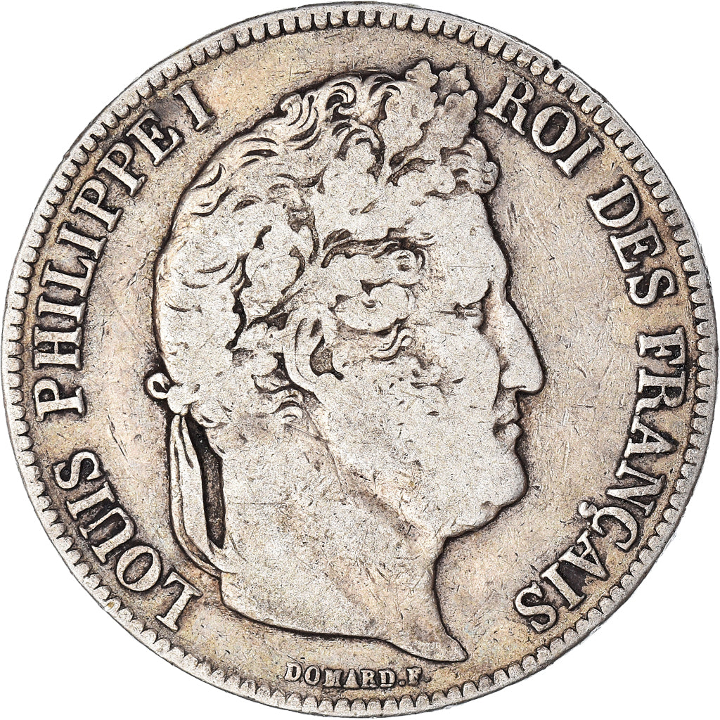 Coin, France, Louis-Philippe, 5 Francs, 1840, Rouen, VF(20-25), Silver, KM:749.2