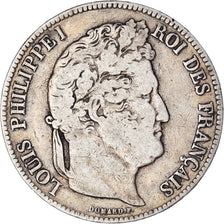 Coin, France, Louis-Philippe, 5 Francs, 1840, Rouen, VF(20-25), Silver, KM:749.2