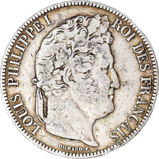 Coin, France, Louis-Philippe, 5 Francs, 1842, Lille, VF(20-25), Silver