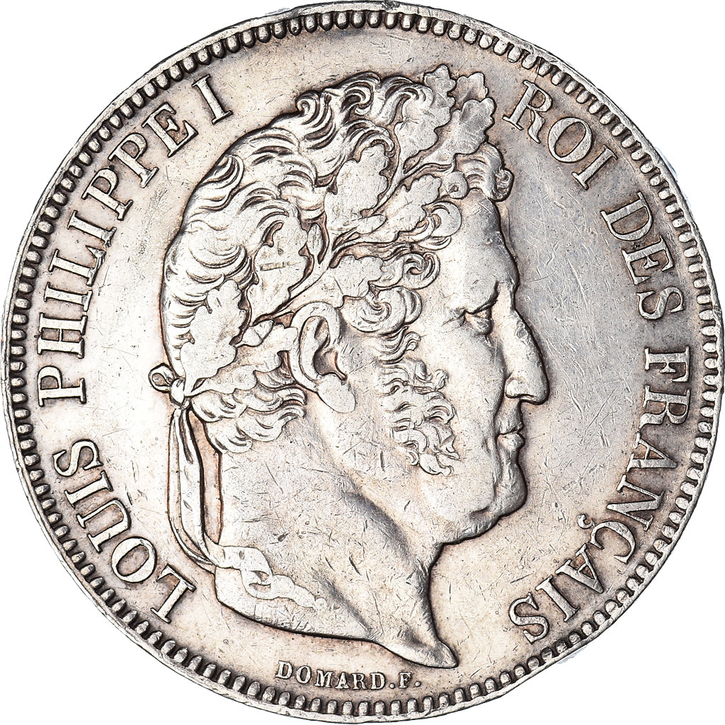 Coin, France, Louis-Philippe, 5 Francs, 1842, Lille, AU(50-53), Silver