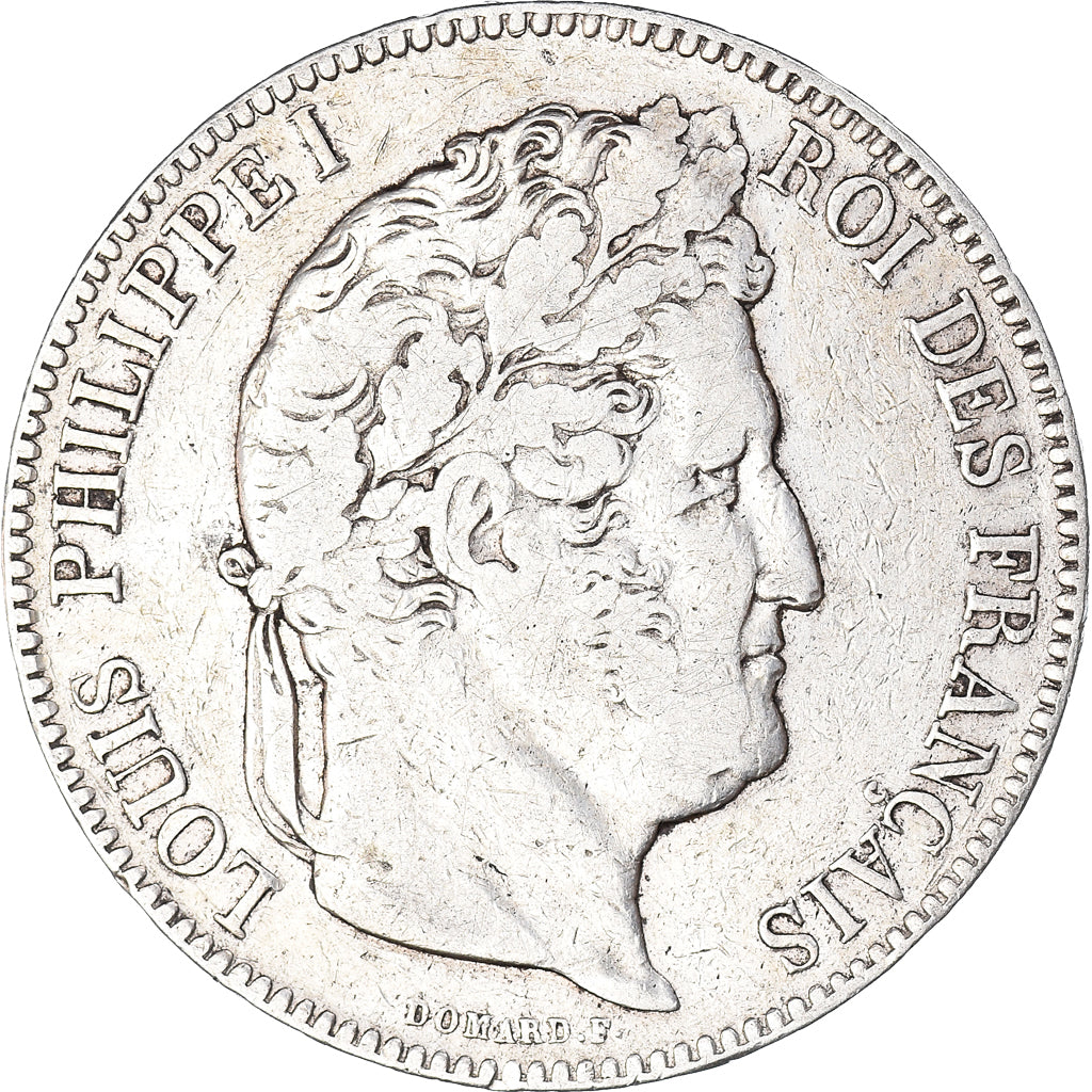 Coin, France, Louis-Philippe, 5 Francs, 1843, Lille, VF(20-25), Silver