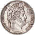 Moneda, Francia, Louis-Philippe, 5 Francs, 1847, Paris, BC+, Plata, KM:749.1