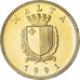 Coin, Malta, Cent, 1991, MS(63), Nickel-brass, KM:93