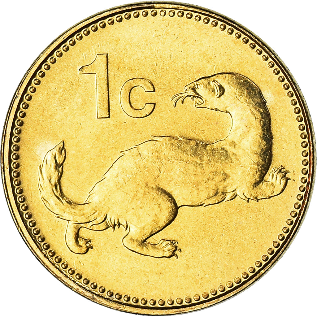 Coin, Malta, Cent, 1991, MS(63), Nickel-brass, KM:93