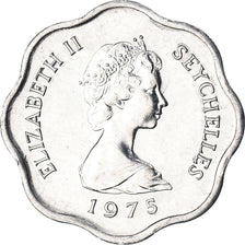 Coin, Seychelles, 5 Cents, 1975, British Royal Mint, MS(63), Aluminum, KM:18