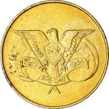 Coin, Yemen Arab Republic, 5 Fils, 1974, MS(63), Brass, KM:34