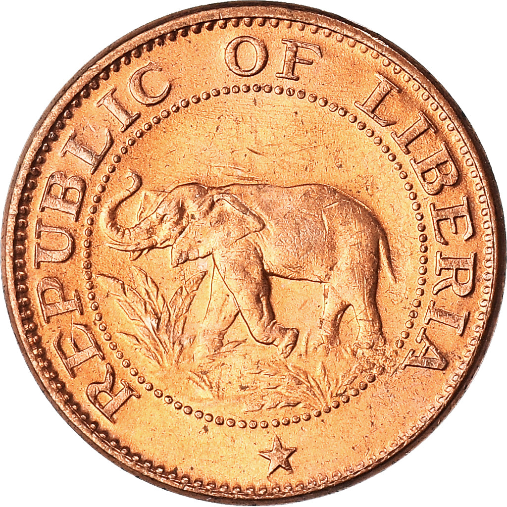 Moneta, Liberia, Cent, 1972, MS(63), Brązowy, KM:13