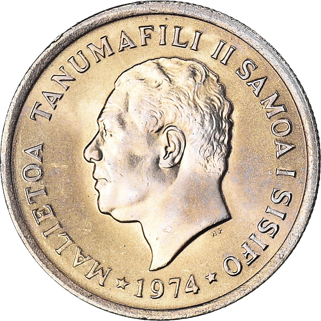 Monnaie, Samoa, 5 Sene, 1974, SPL, Cupro-nickel, KM:14