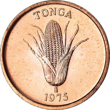 Coin, Tonga, King Taufa'ahau Tupou IV, Seniti, 1975, MS(63), Bronze, KM:42
