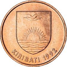 Coin, Kiribati, Cent, 1992, MS(63), Bronze Plated Steel, KM:1a
