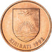Coin, Kiribati, Cent, 1992, MS(63), Bronze Plated Steel, KM:1a