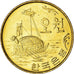 Coin, KOREA-SOUTH, 5 Won, 1971, MS(63), Brass, KM:5a