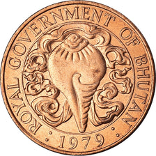Coin, Bhutan, 10 Chhertum, 1979, MS(63), Bronze, KM:46