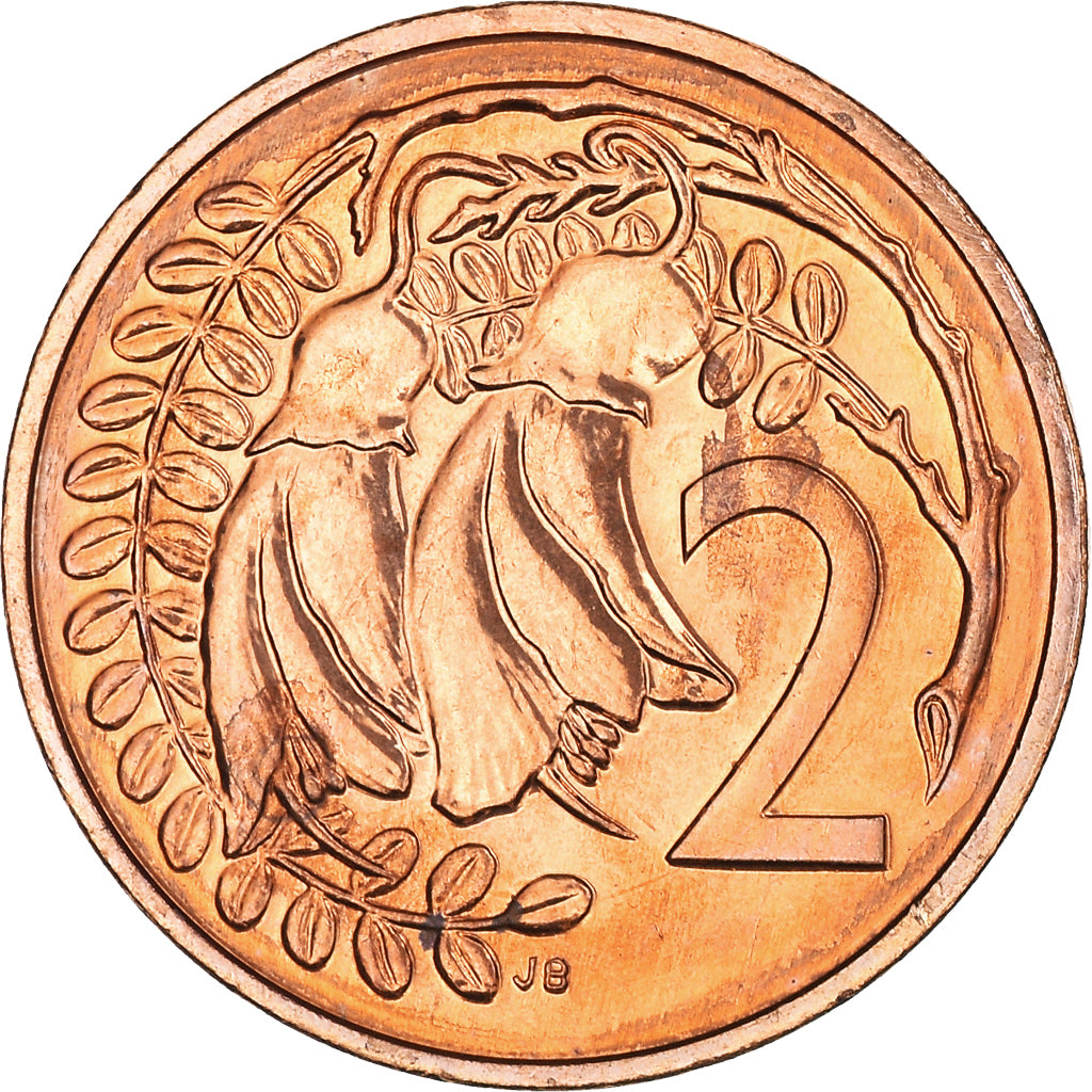 Moneta, Nuova Zelanda, Elizabeth II, 2 Cents, 1987, SPL, Bronzo, KM:59
