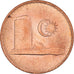 Monnaie, Malaysie, Sen, 1987, SPL, Copper Clad Steel, KM:1a