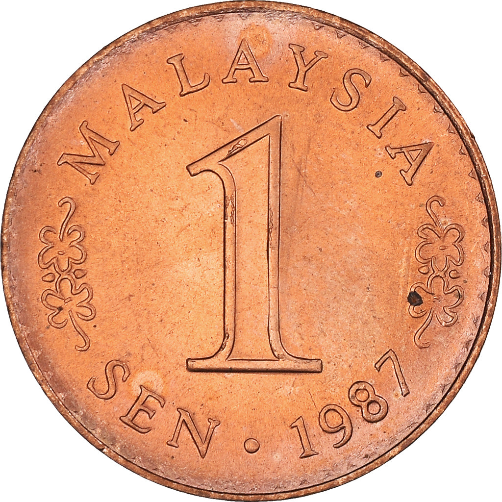 Monnaie, Malaysie, Sen, 1987, SPL, Copper Clad Steel, KM:1a