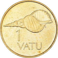 Coin, Vanuatu, Vatu, 1990, British Royal Mint, MS(63), Nickel-brass, KM:3