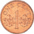 Moeda, Singapura, Cent, 1994, Singapore Mint, MS(63), Zinco Cobreado, KM:98