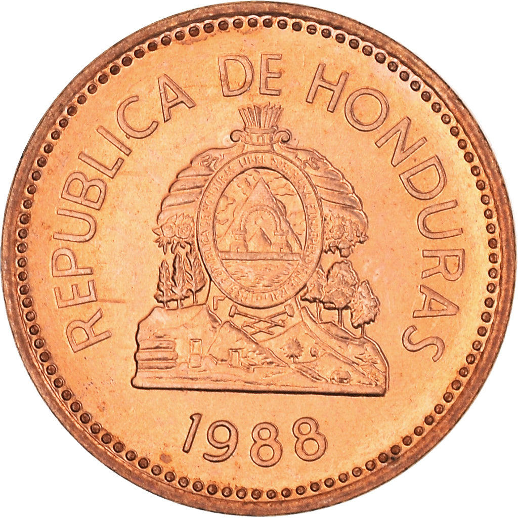 Coin, Honduras, Centavo, 1988, MS(63), Copper Plated Steel, KM:77b