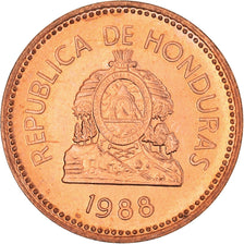 Coin, Honduras, Centavo, 1988, MS(63), Copper Plated Steel, KM:77b