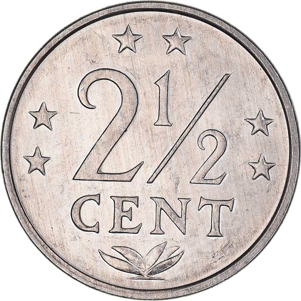 Coin, Netherlands Antilles, Juliana, 2-1/2 Cents, 1985, MS(63), Aluminum, KM:9a