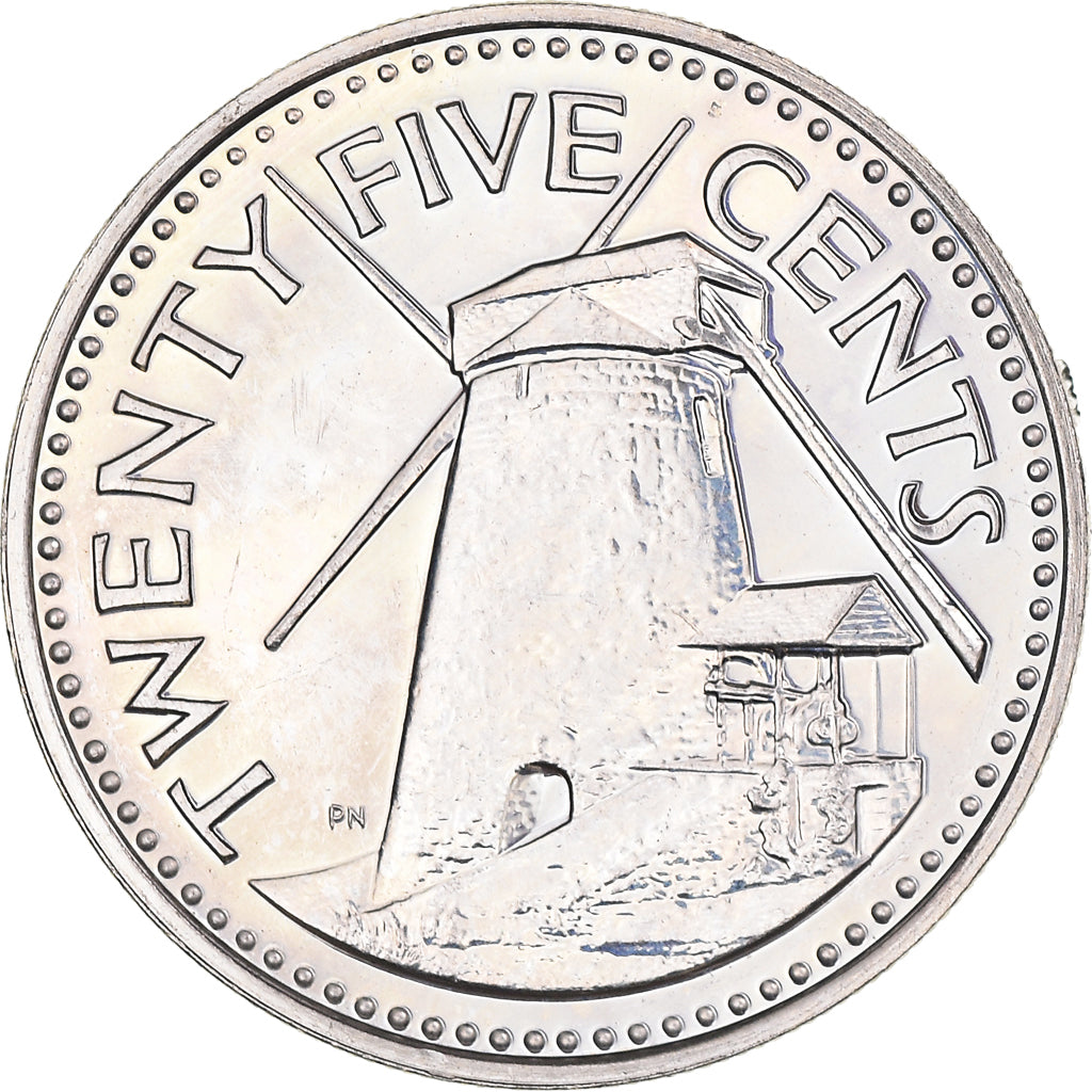 Coin, Barbados, 5 Cents, 1979, Franklin Mint, AU(55-58), Brass, KM:11