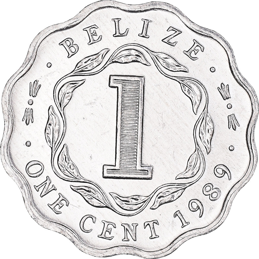 Moneda, Belice, Cent, 1989, SC, Aluminio, KM:33a