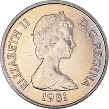 Coin, TURKS & CAICOS ISLANDS, Elizabeth II, 1/4 Crown, 1981, MS(63)
