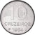 Moneta, Brazylia, 10 Cruzeiros, 1984, MS(60-62), Stal nierdzewna, KM:592.1