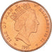 Moneta, Wyspa Man, Elizabeth II, Penny, 1991, MS(63), Brązowy, KM:207