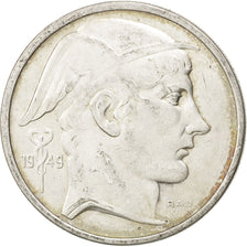 Belgium, 50 Francs, 1949, KM #136.1, EF(40-45), Silver, 30, 12.45