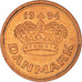 Coin, Denmark, Margrethe II, 25 Öre, 1994, MS(63), Bronze, KM:868.1