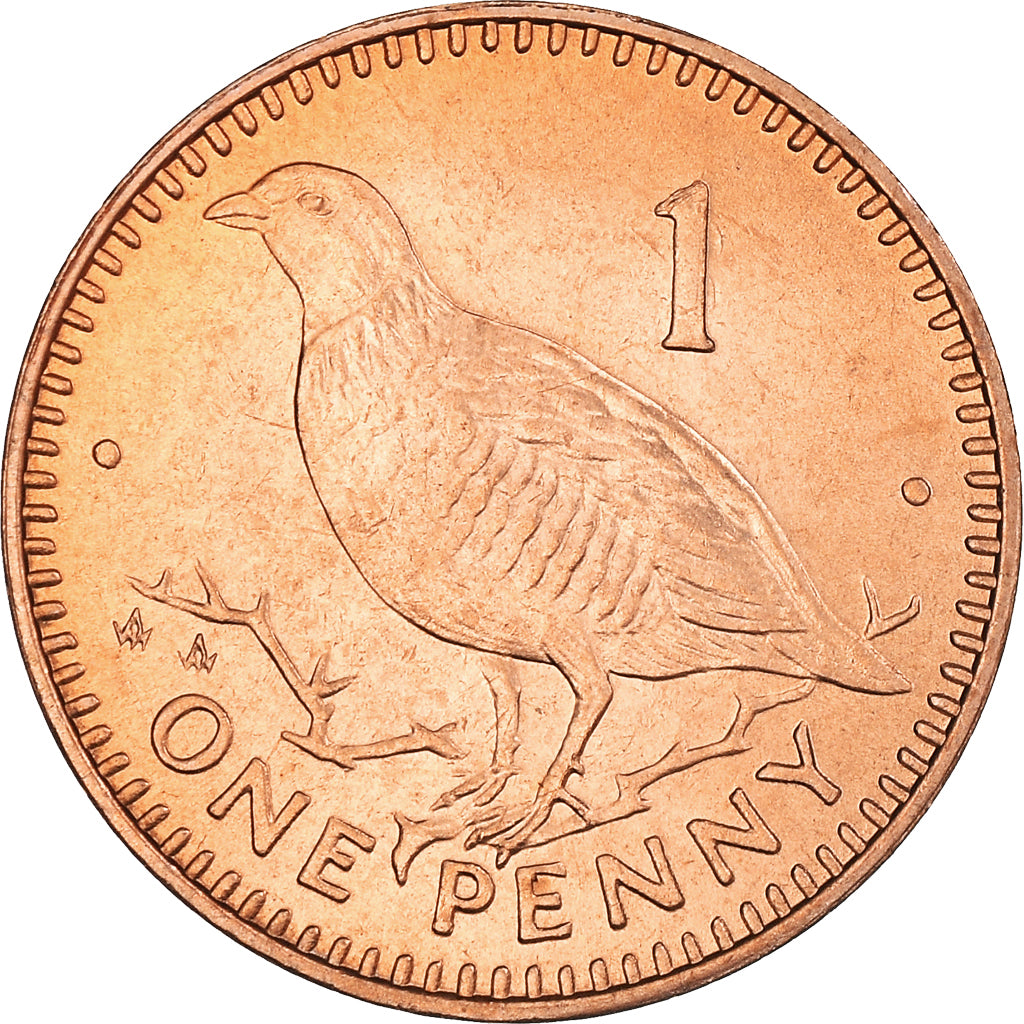 Coin, Gibraltar, Elizabeth II, Penny, 1991, MS(63), Bronze, KM:20
