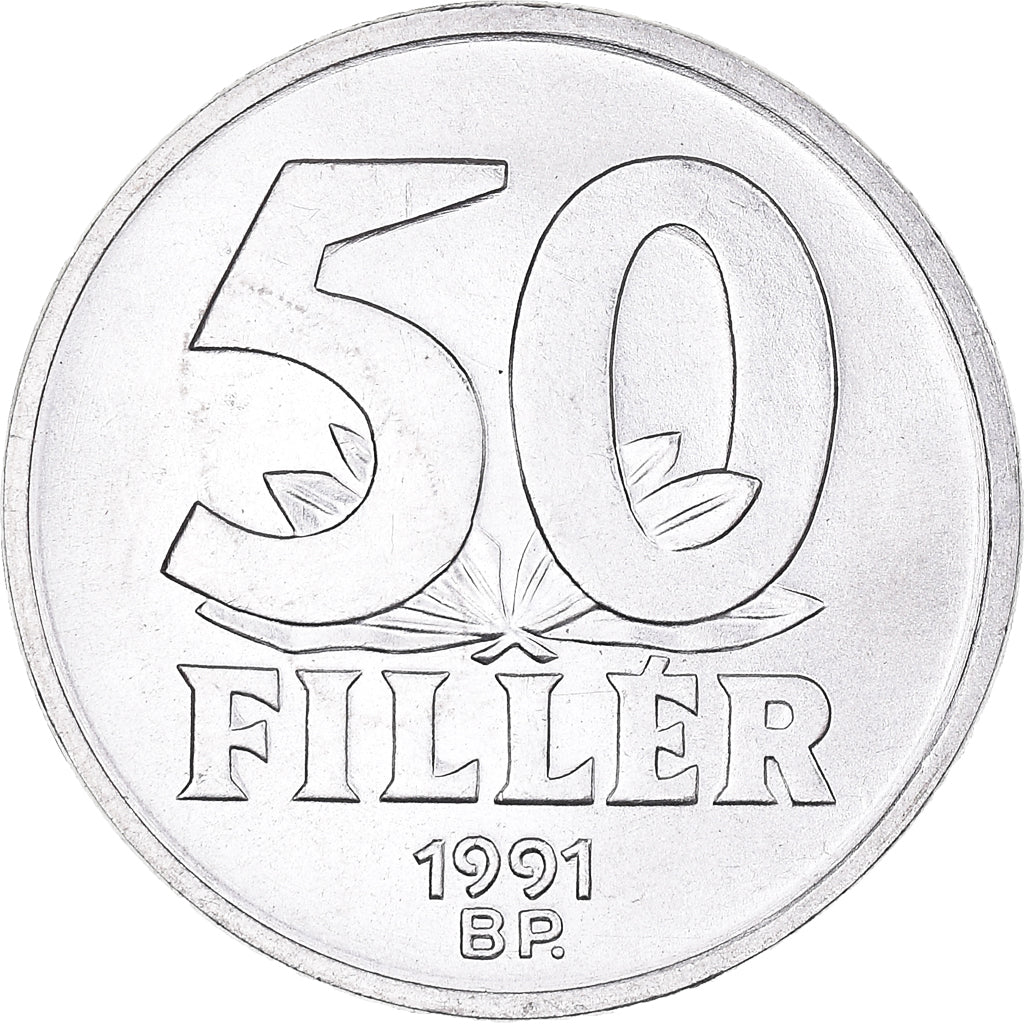 Monnaie, Hongrie, 50 Fillér, 1991, Budapest, SPL, Aluminium, KM:677