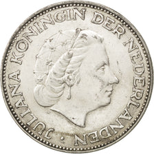Coin, Netherlands, Juliana, 2-1/2 Gulden, 1959, AU(55-58), Silver, KM:185