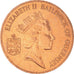 Moneda, Guernsey, Elizabeth II, 2 Pence, 1990, SC, Bronce, KM:41