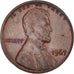 Monnaie, États-Unis, Lincoln Cent, Cent, 1967, U.S. Mint, TTB+, Laiton, KM:201