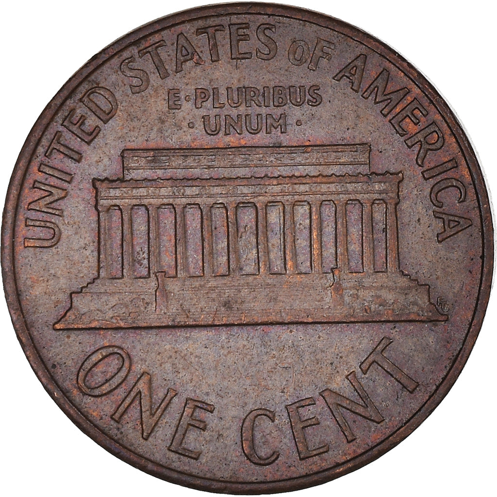 Coin, United States, Lincoln Cent, Cent, 1967, U.S. Mint, AU(50-53), Brass