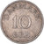 Moneda, Dinamarca, Frederik IX, 10 Öre, 1950, Copenhagen, BC+, Cobre - níquel