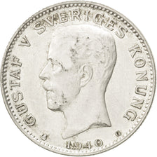 Coin, Sweden, Gustaf V, Krona, 1940, AU(55-58), Silver, KM:786.2