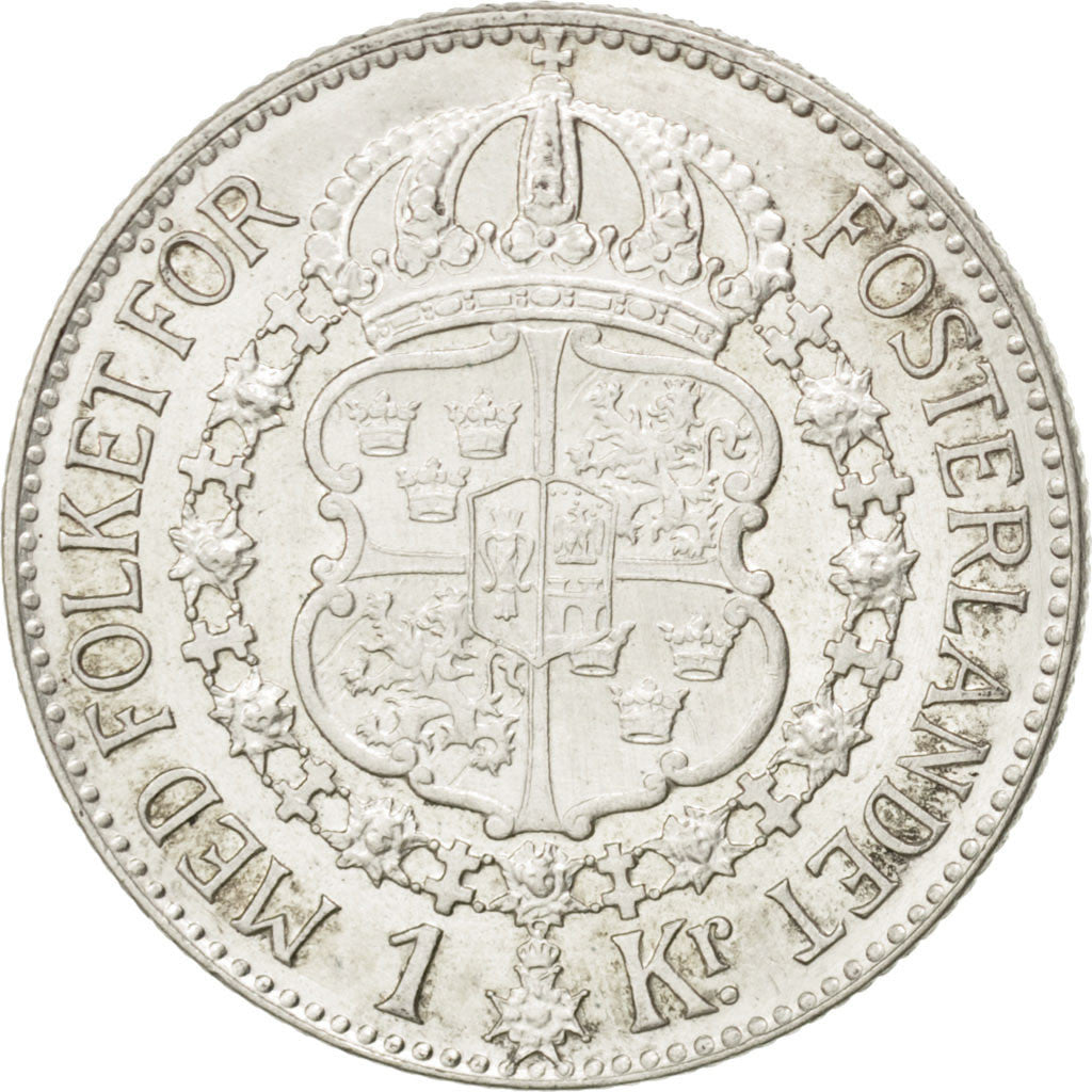 Coin, Sweden, Gustaf V, Krona, 1940, AU(55-58), Silver, KM:786.2